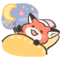 Foxsleepy emoji