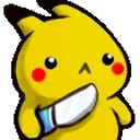 Pikachuknife emoji