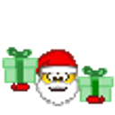 Santa Juggling Presents emoji