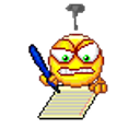 Writing Angry emoji