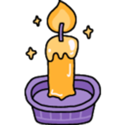 Purplecandle emoji
