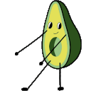 Flossin Avocado emoji
