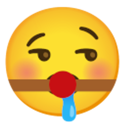 Ball Gag With Unexpected Satisfaction emoji
