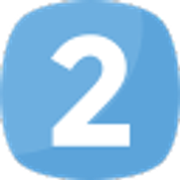 Blue Number Two emoji