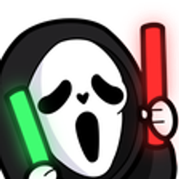 Ghost Scream Lightsaber emoji