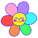Rainbow Flower emoji