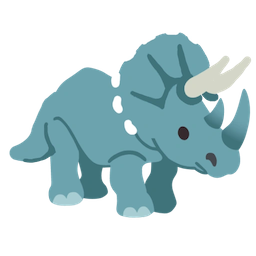 Triceratops emoji