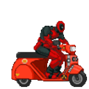 Deadpool Vespa emoji