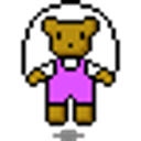 Jump Rope Bear emoji