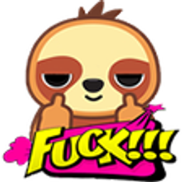 Fuck Sloth emoji