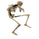 Sneak Skeleton emoji