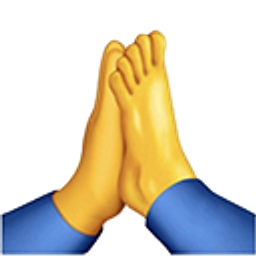 Pray Feet emoji