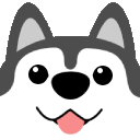Husky Sunglasses emoji