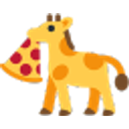 Giraffe Pizza emoji