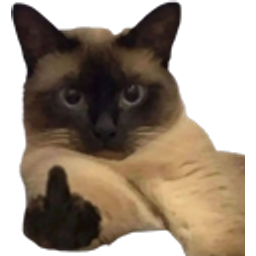 Middlefinger Cat emoji