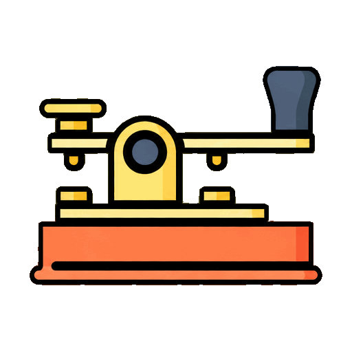 Animated straight key